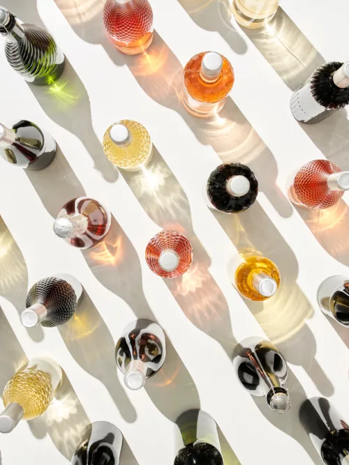 Graphic bottles grid